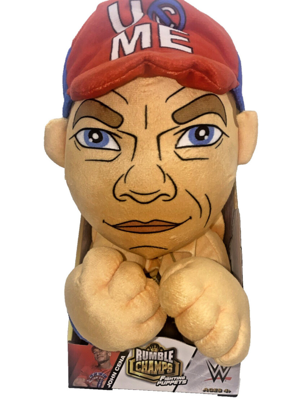 WWE Rumble John Cena Fighting Puppet Rumbling Plush W/ Sound Effects Wrestling